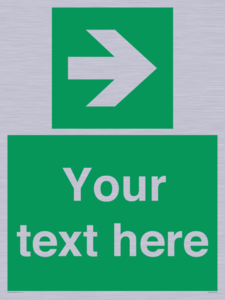 Custom Arrow Right Sign